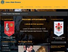 Tablet Screenshot of lionsclubfirenze.it